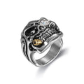Gem Eye Skull Ring