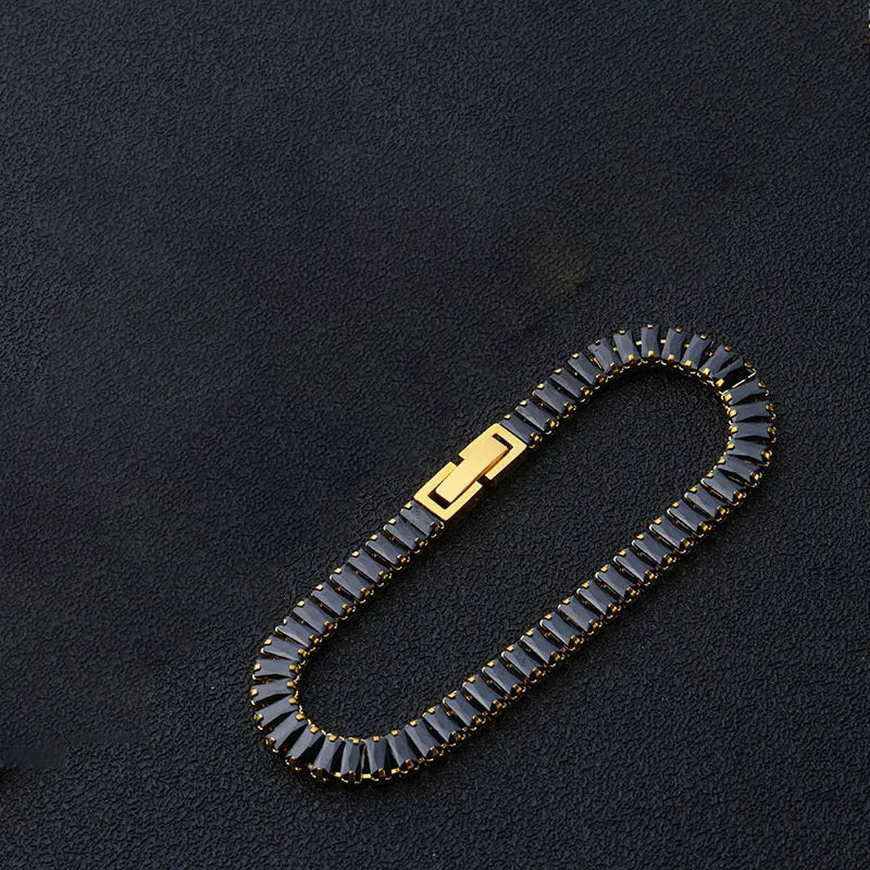 24k gold gemstone bracelet necklace set