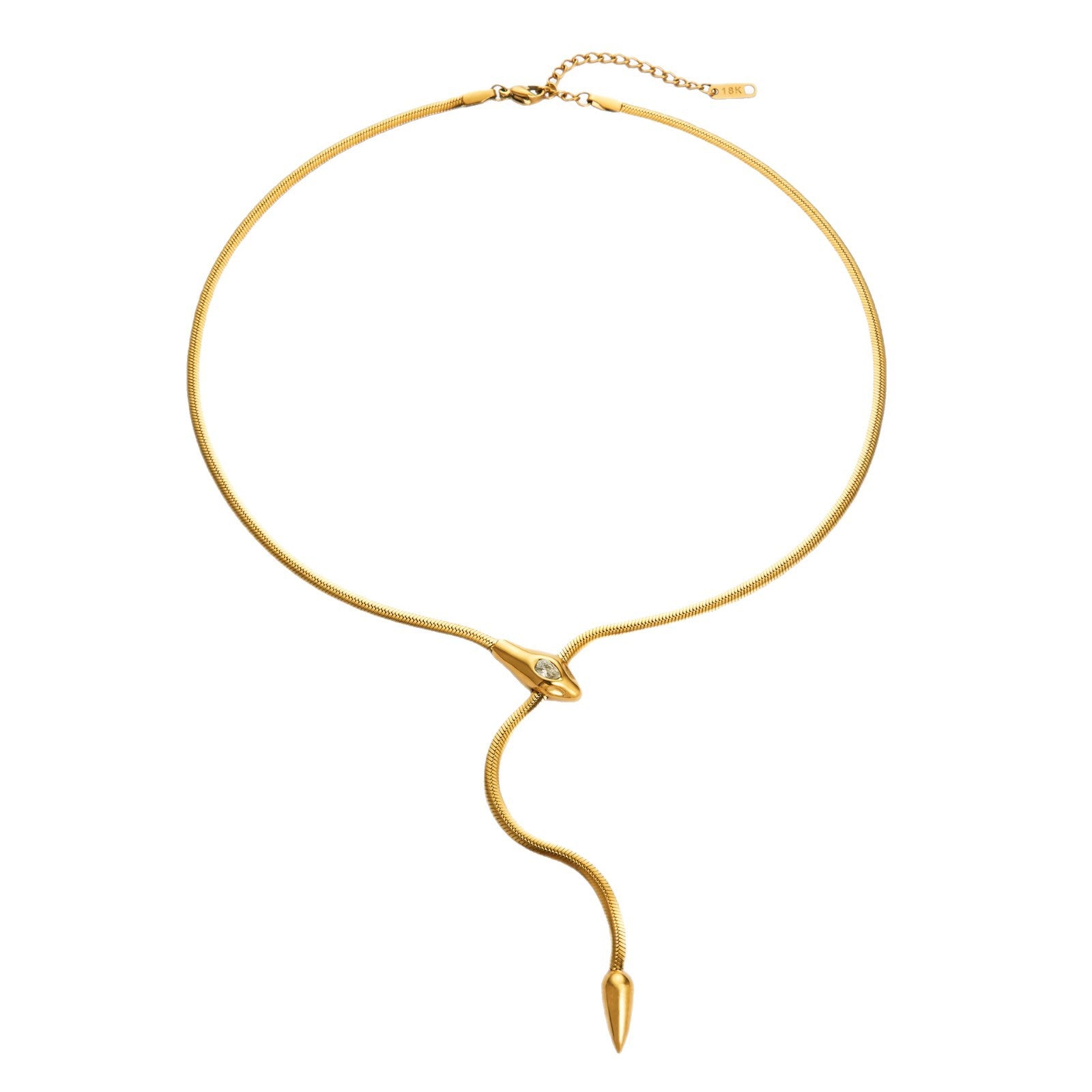 Snake bone necklace