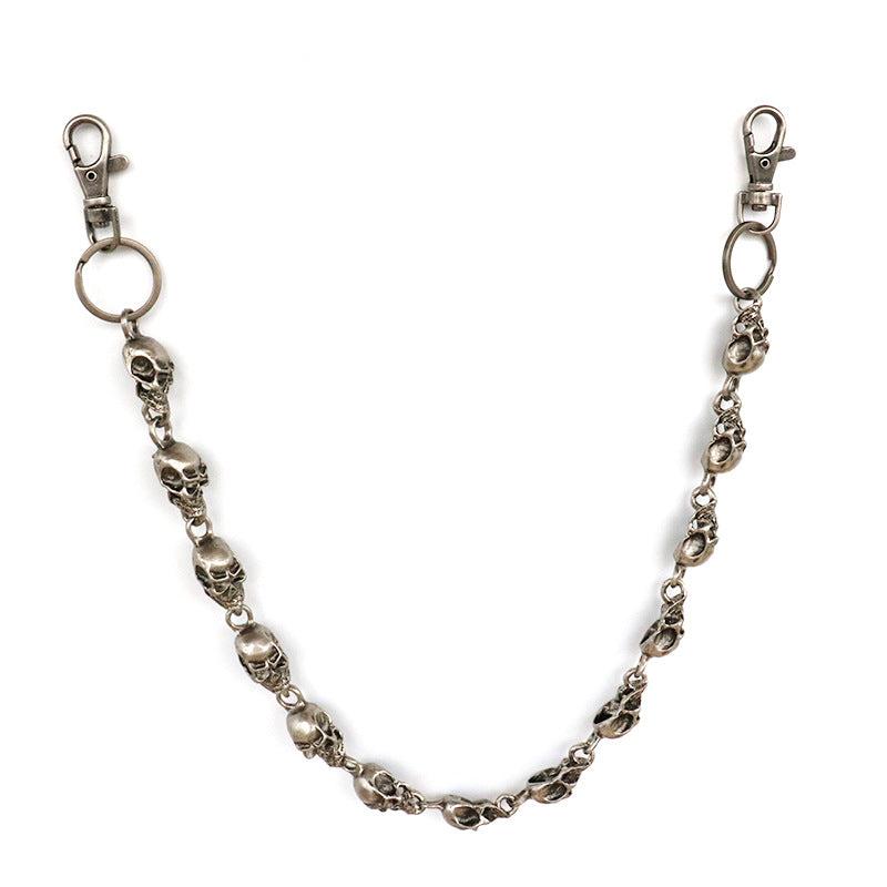 Retro Punk Skull Pants Chain