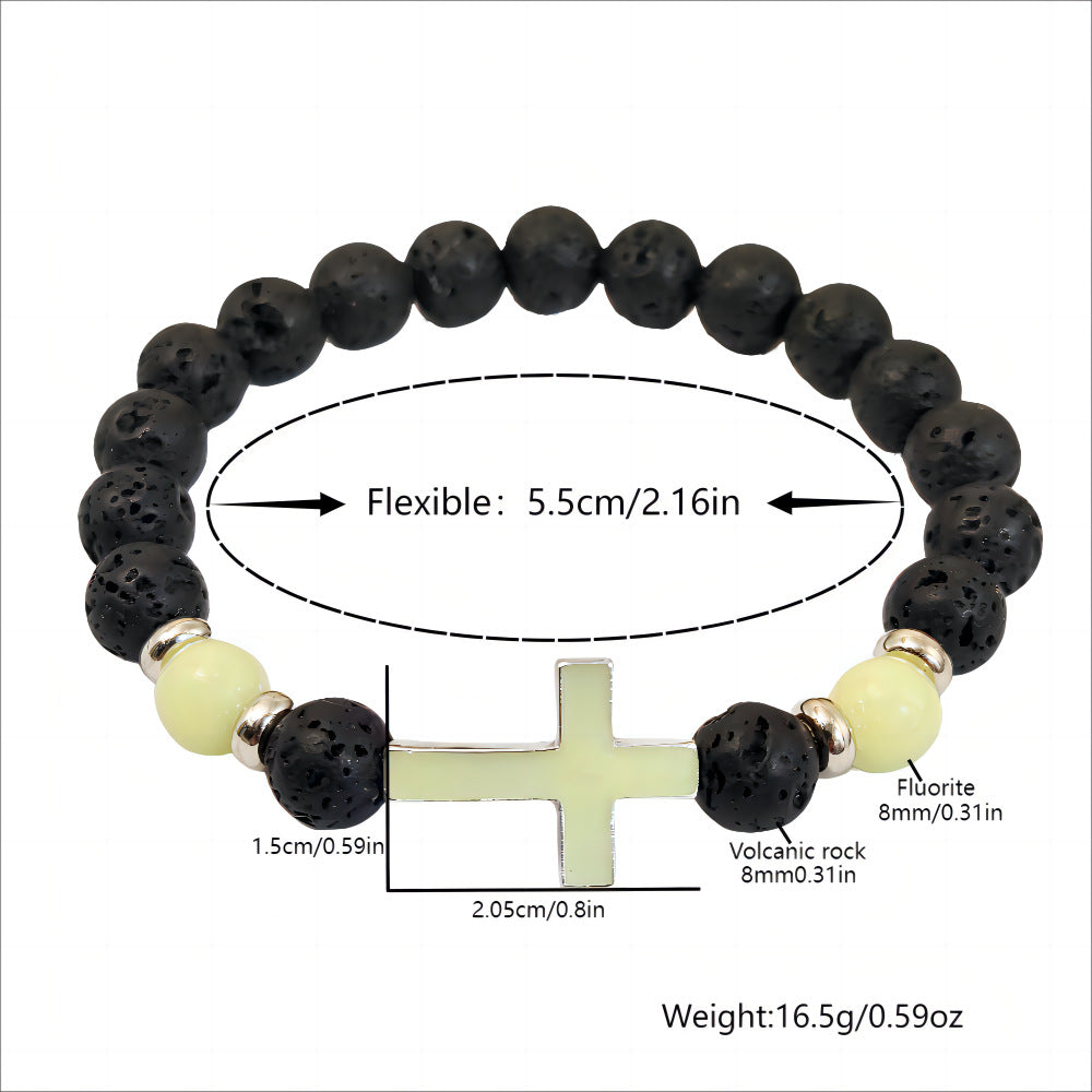 Luminous Cross Bracelet