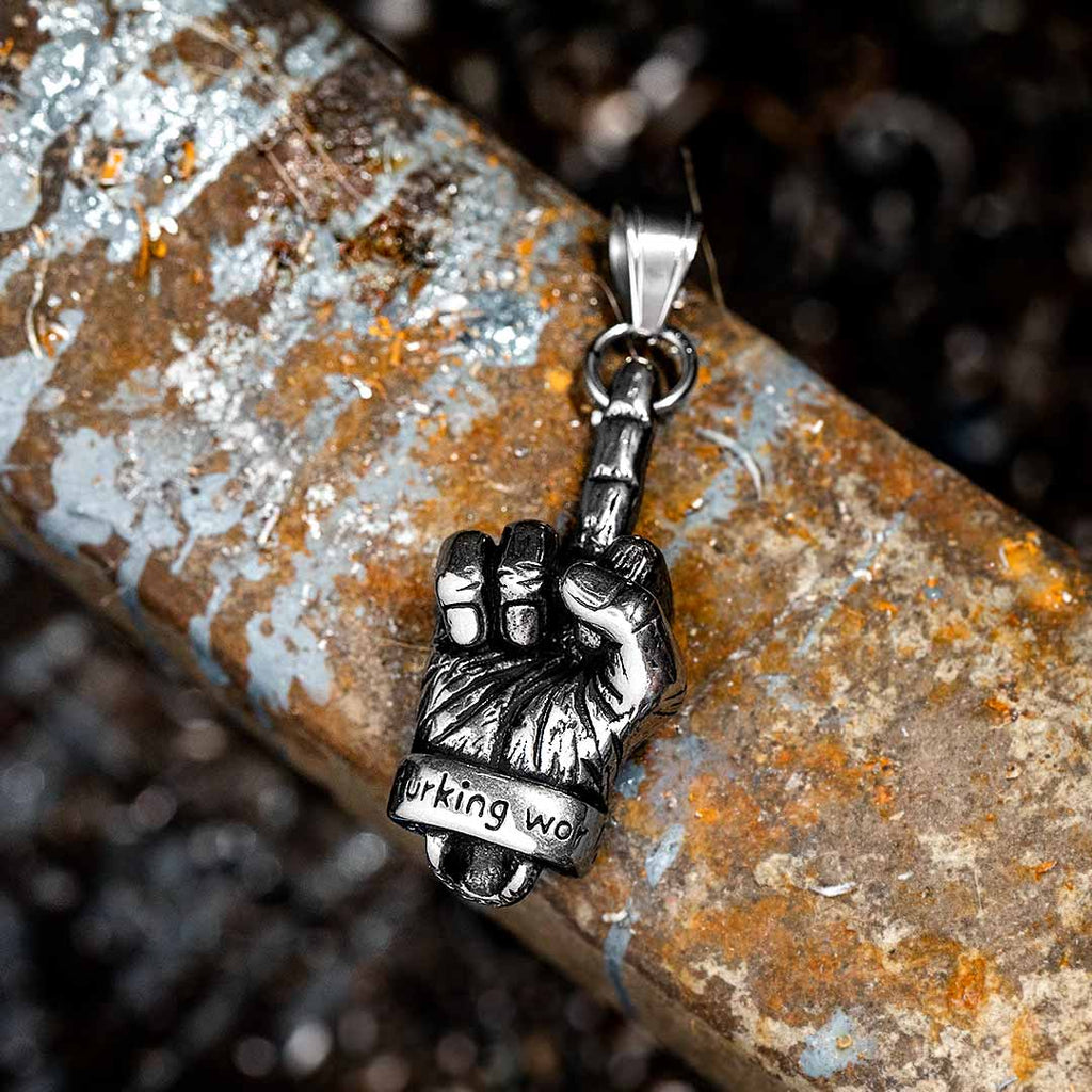 Middle Finger Necklace