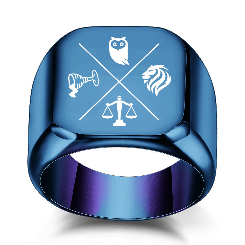 Laser-engraved ring