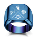 Laser-engraved ring