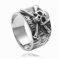 Gemstone skull ring