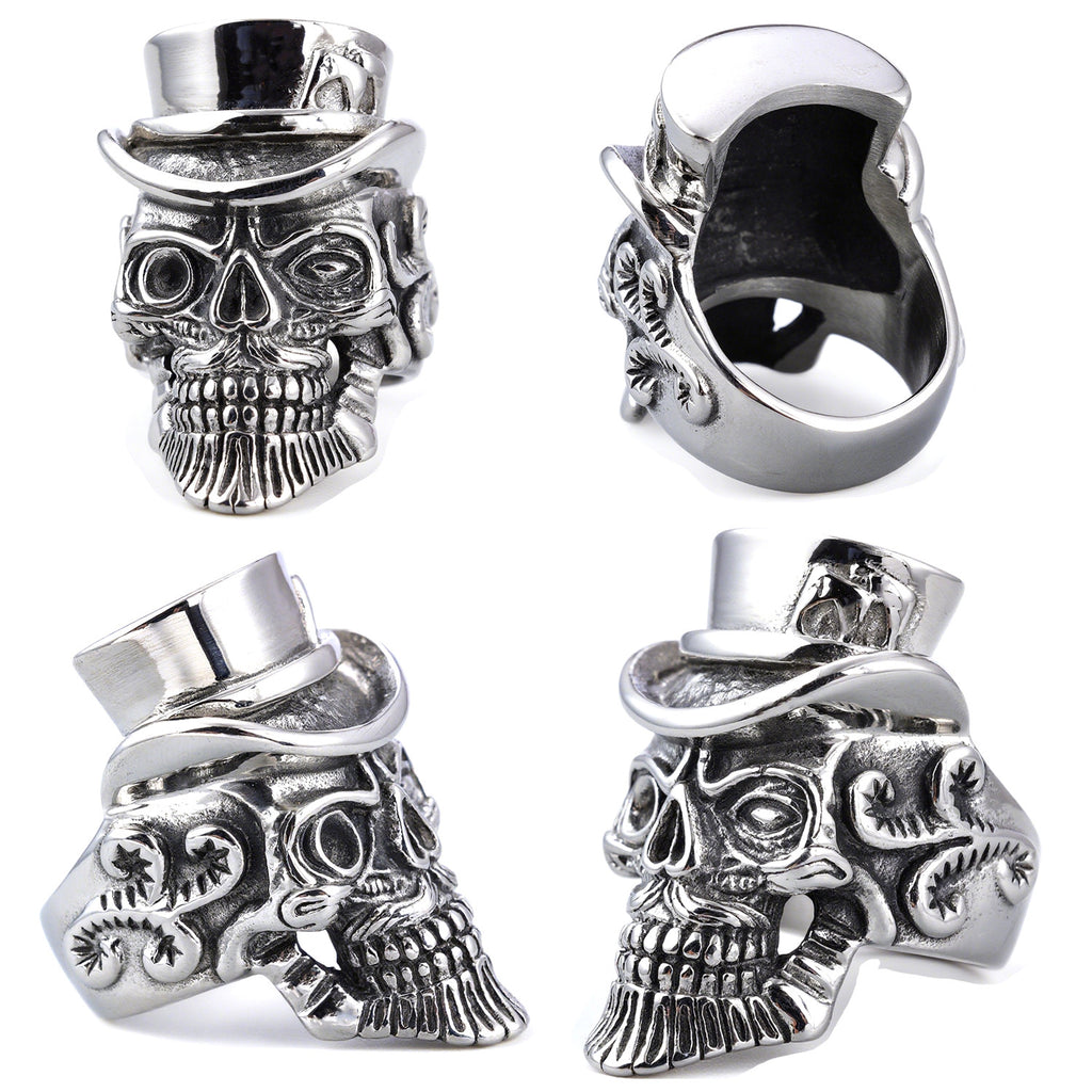 Gentleman's skull ring