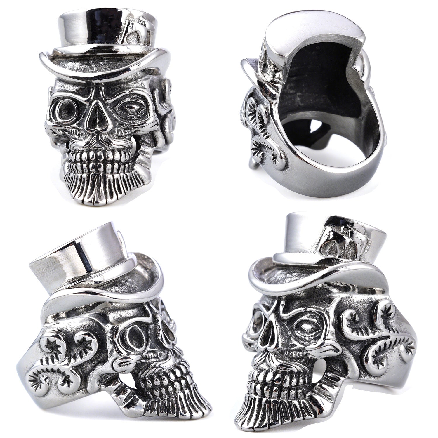 Gentleman's skull ring