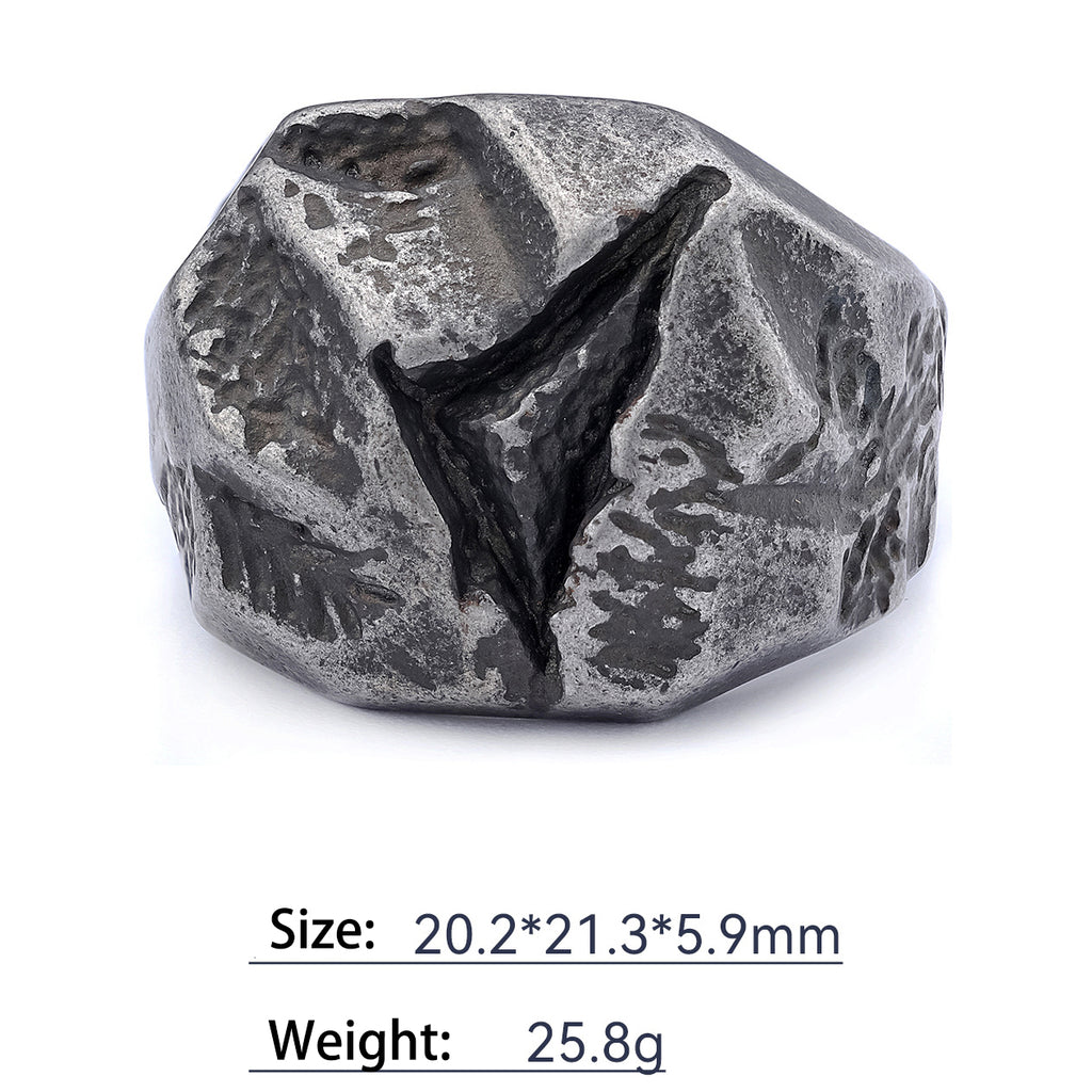 Meteorite style ring