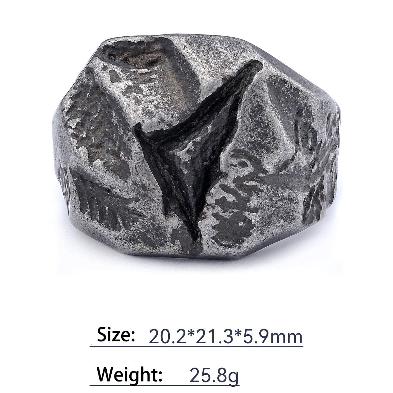 Meteorite style ring