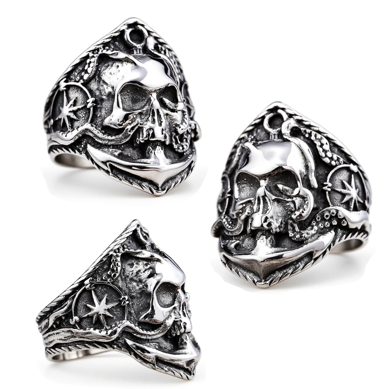 Skeleton Kraken Ring