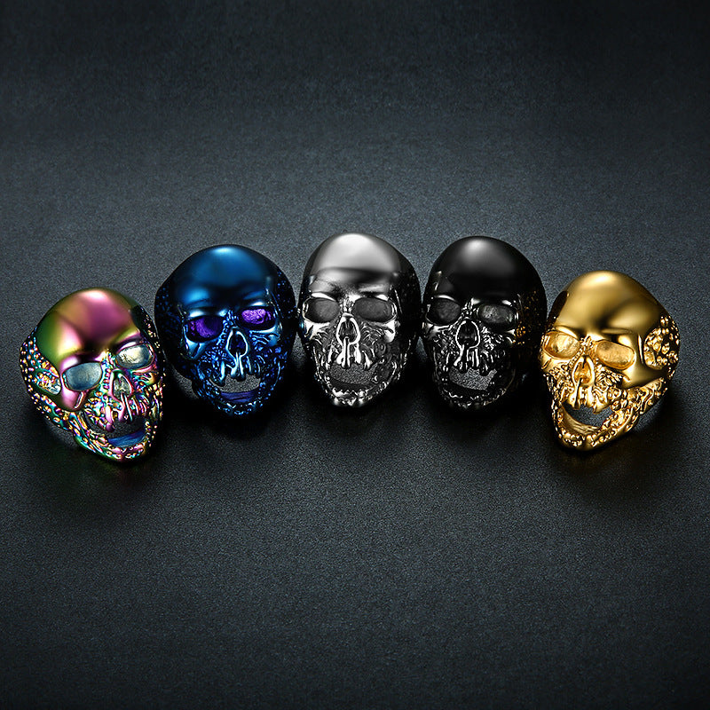 Zombie Skull 925 Silver Ring