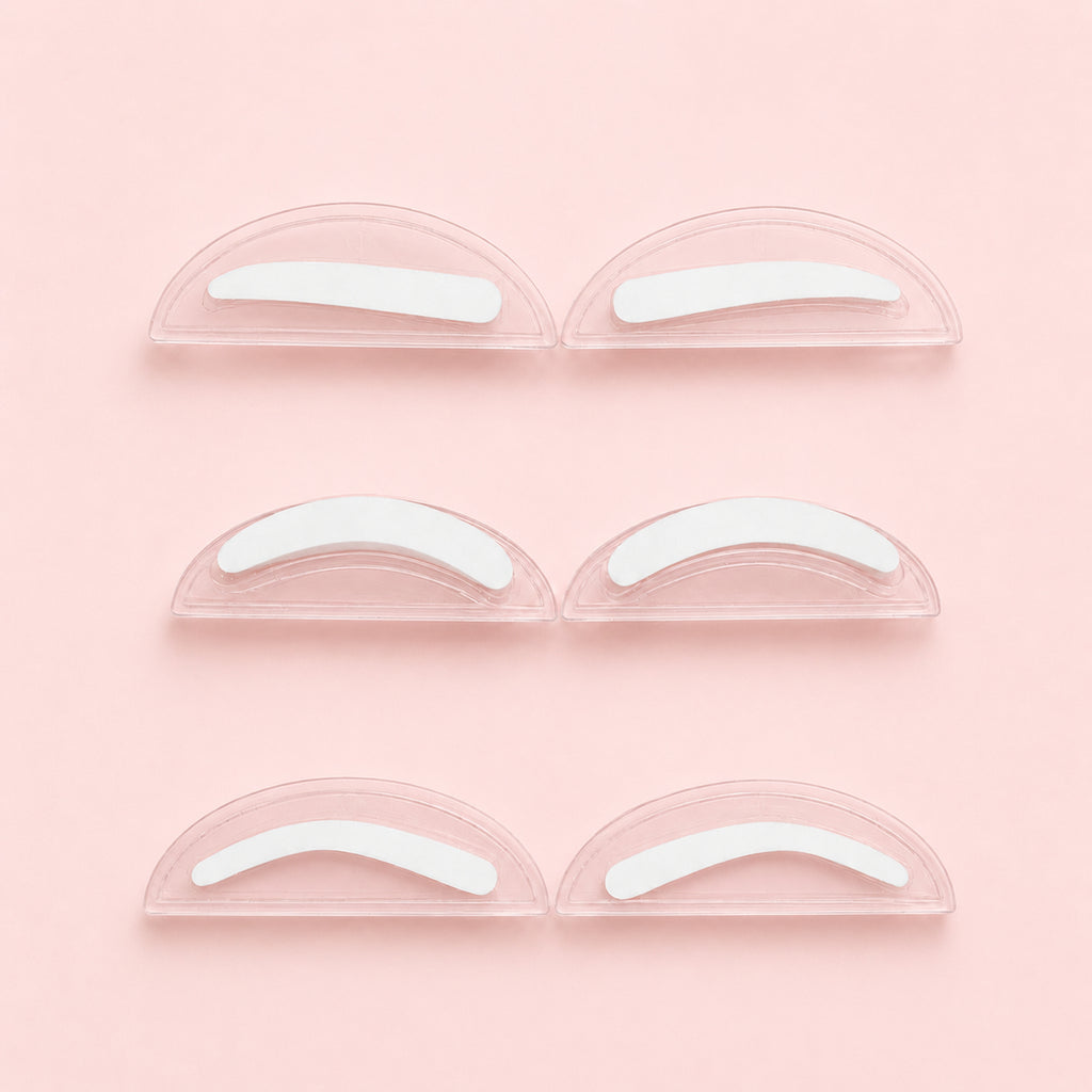 Different shaped eyebrow stamps