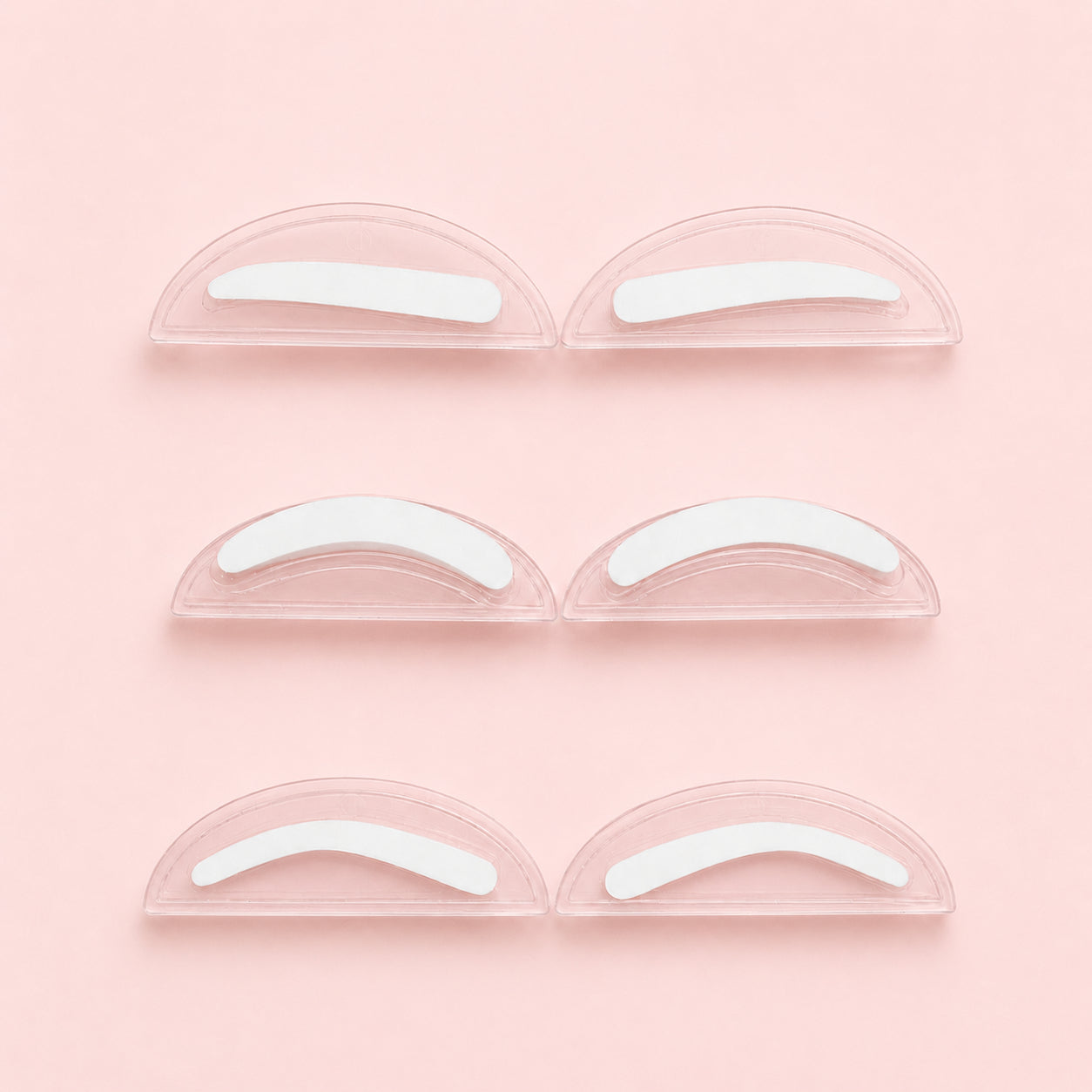 Different shaped eyebrow stamps