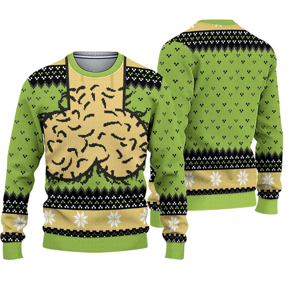 Funny Hairy Chest Christmas Sweater — A Holiday Gift for His Sense of Humor