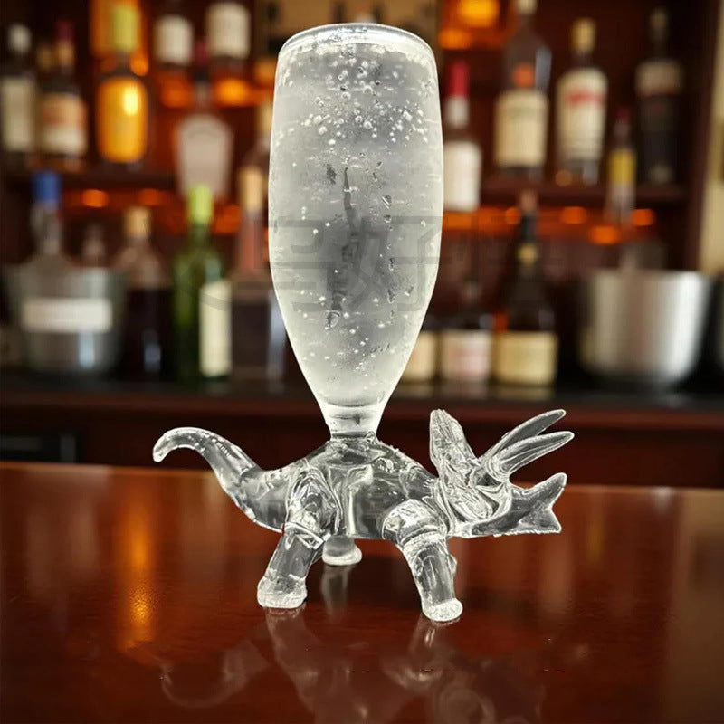 Dinosaur Champagne Glass