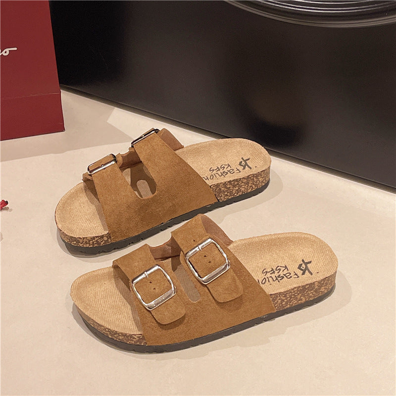 Men's Contoured Double-Buckle Slides