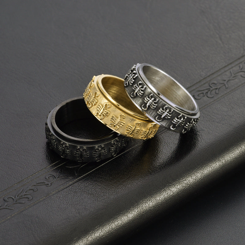 Vintage Scorpion Rotatable Ring