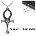 Goat Head Cross Necklace