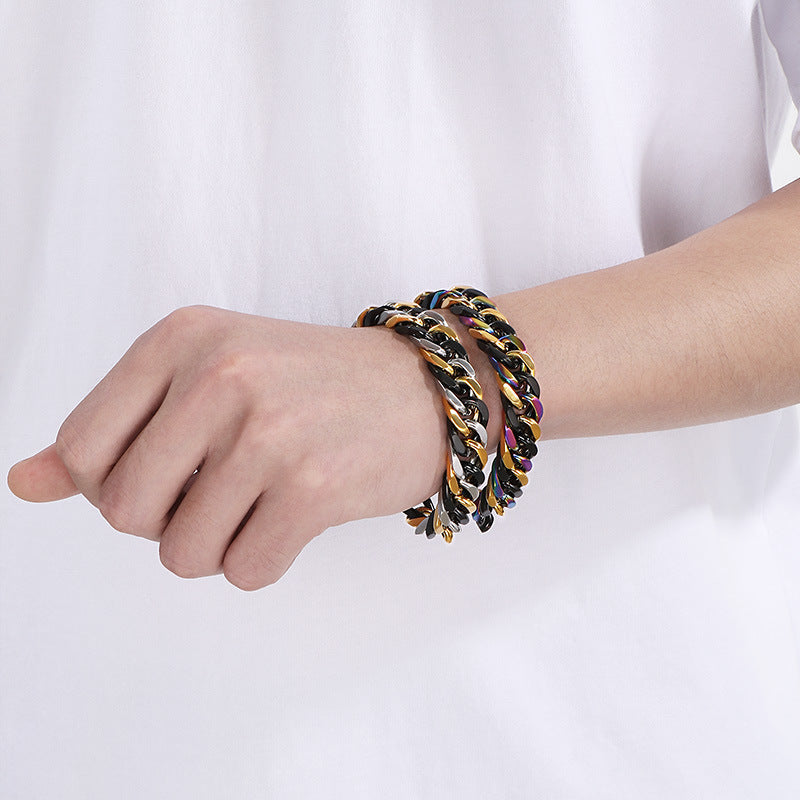 Simple mixed color bracelet
