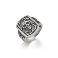 925 Sterling Silver Outlaw Skull Insignia Ring