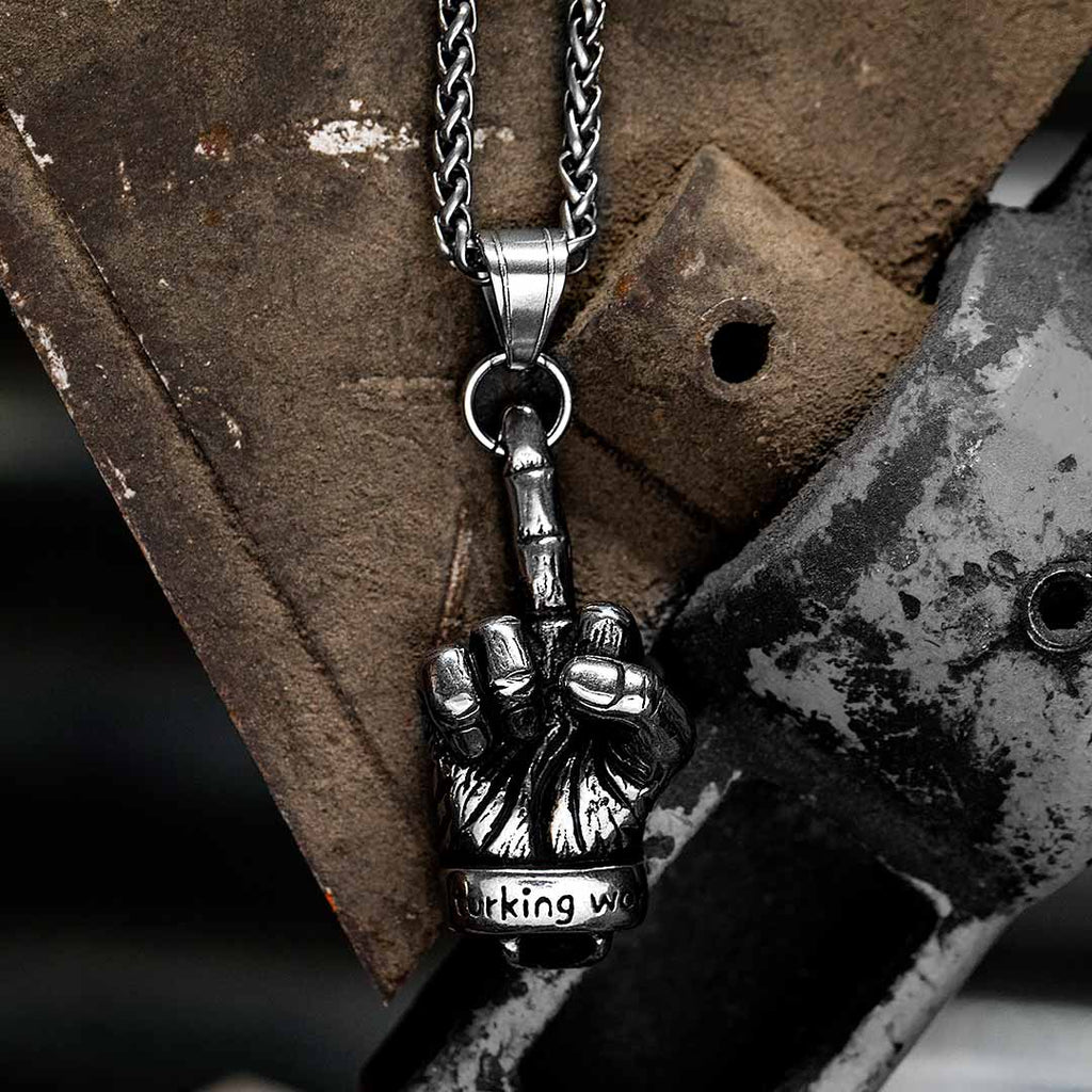 Middle Finger Necklace