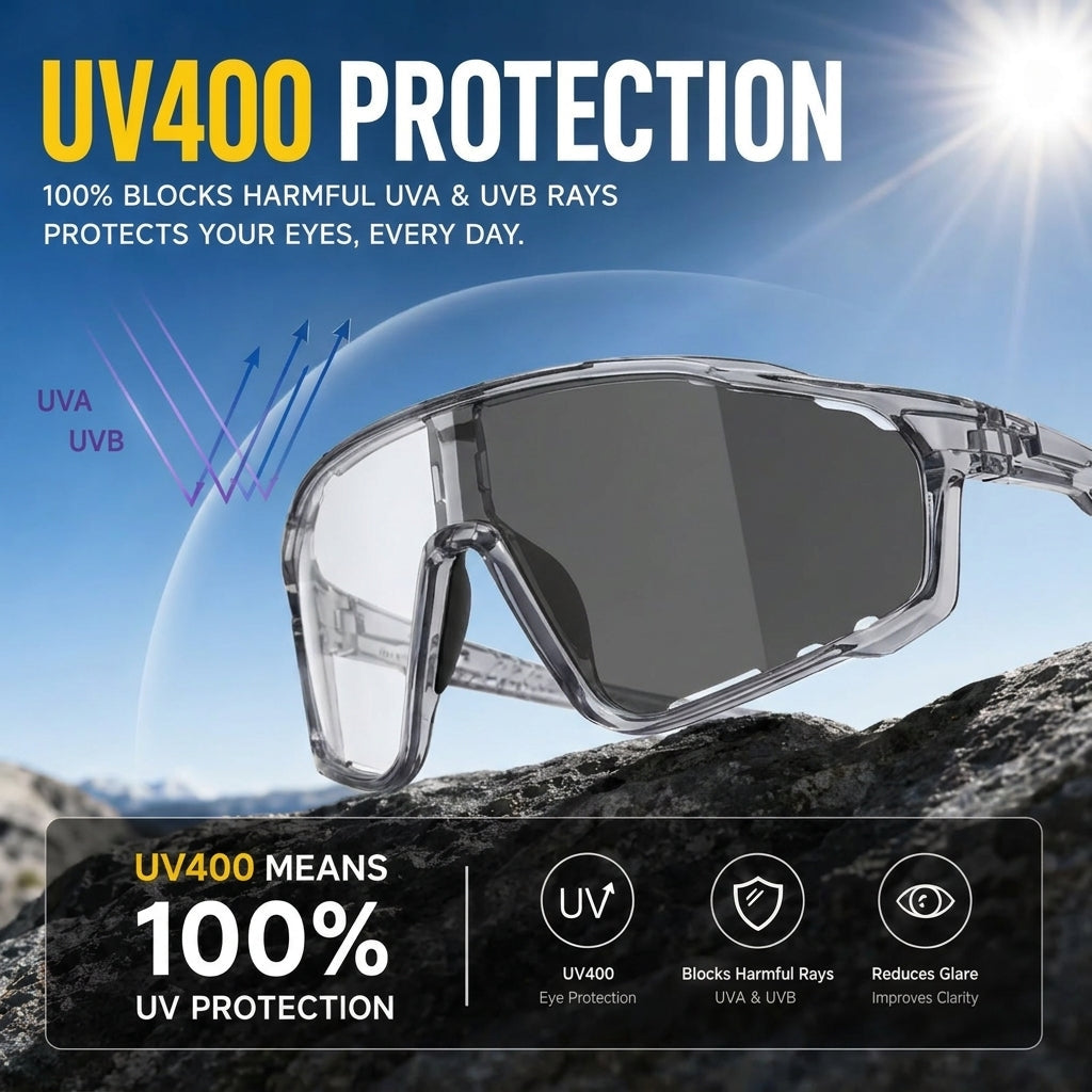 Photochromic Polarized Safety Glasses