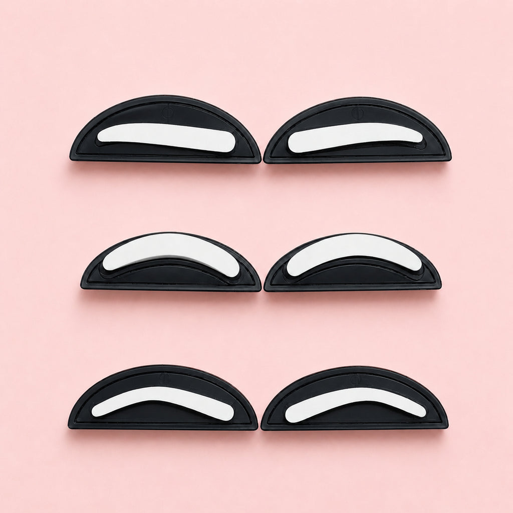 Different shaped eyebrow stamps