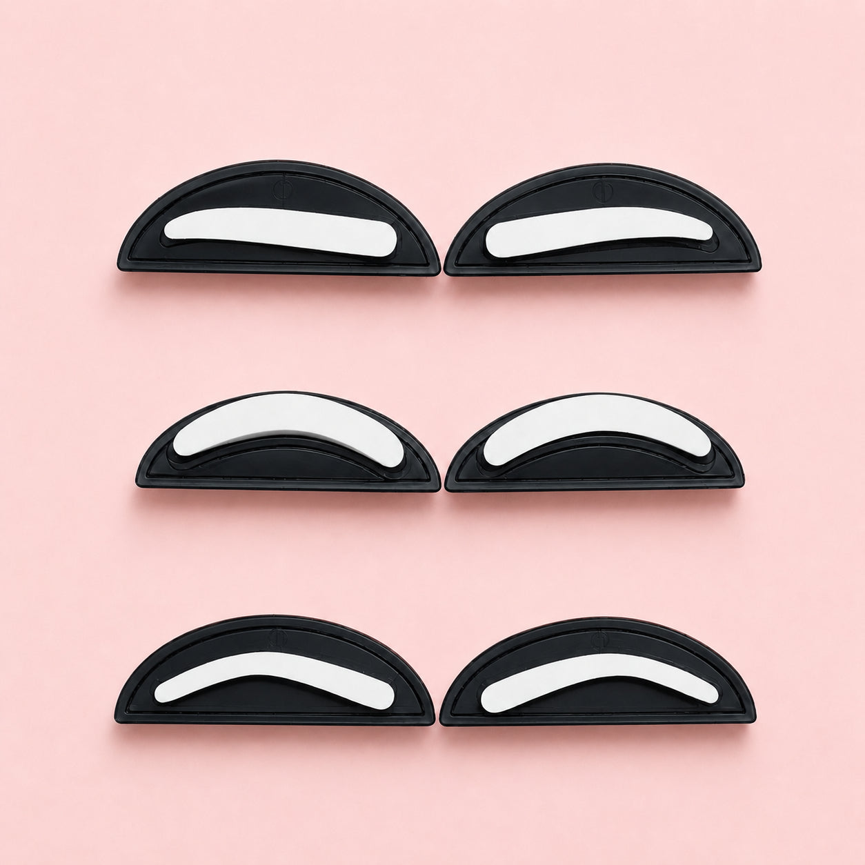 Different shaped eyebrow stamps