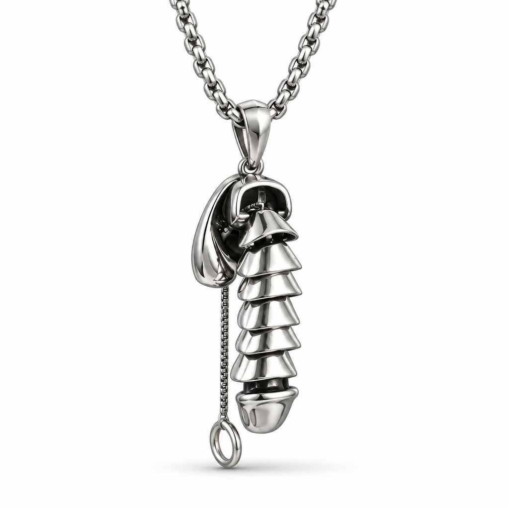 Mechanical Fidget Pendant Necklace — Wear It, Pull It, Make It Move