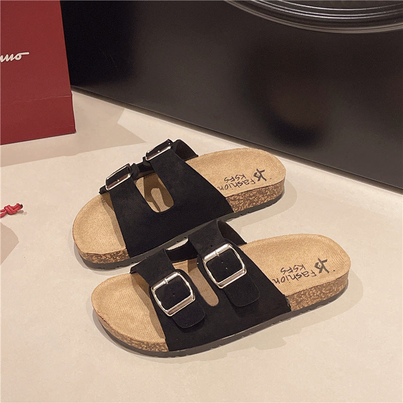 Men's Contoured Double-Buckle Slides