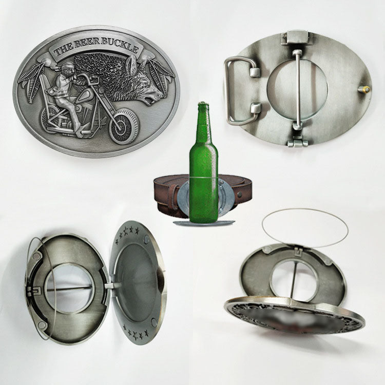 Creative Portable Metal Beer Belt Buckle