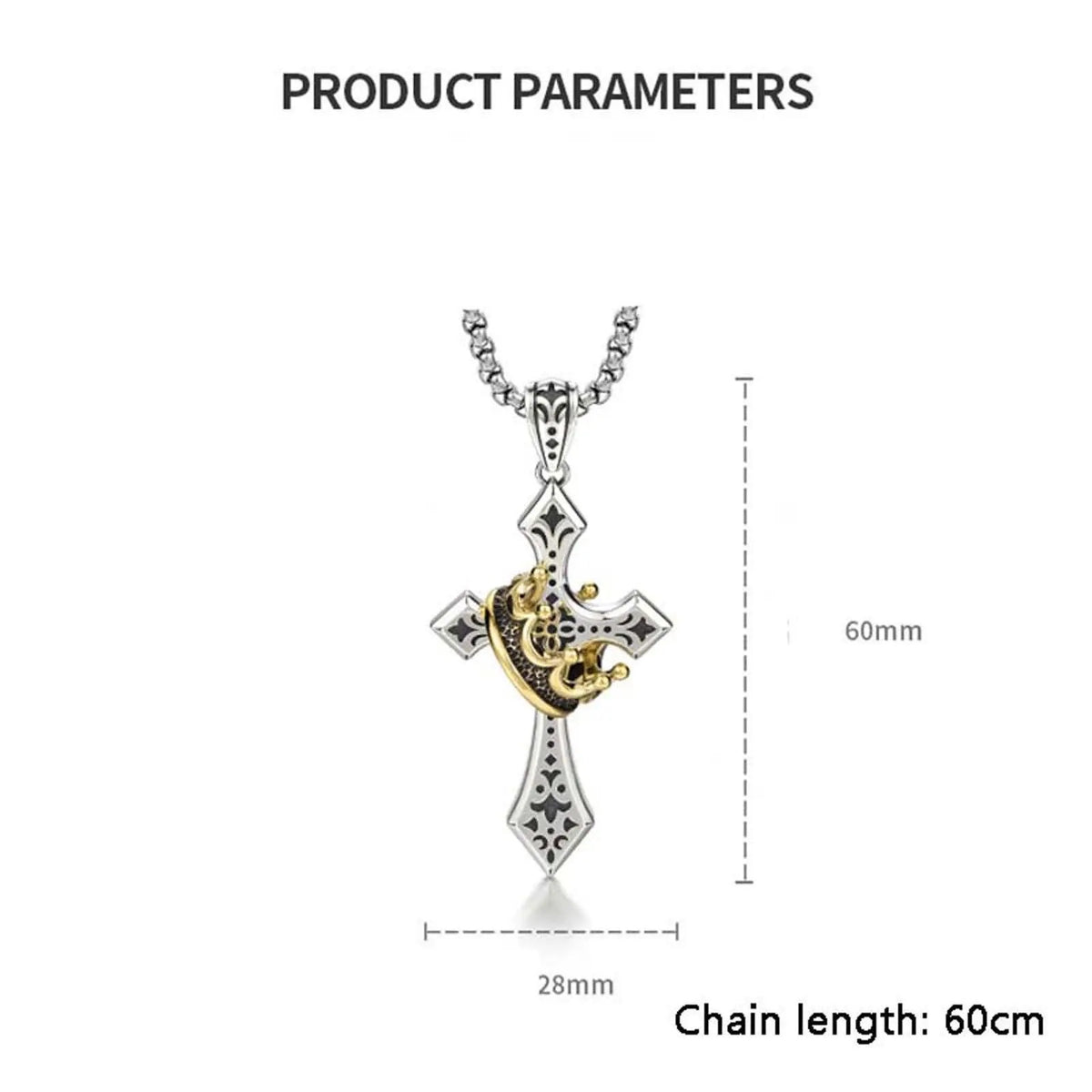 Crown Cross Pendant — Add a Bold Focal Point to Your Look