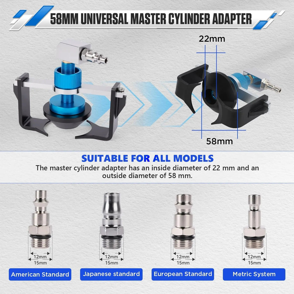 58mm Universal Master Cylinder Adapter — A Secure Connection for Cleaner Brake Fluid Service