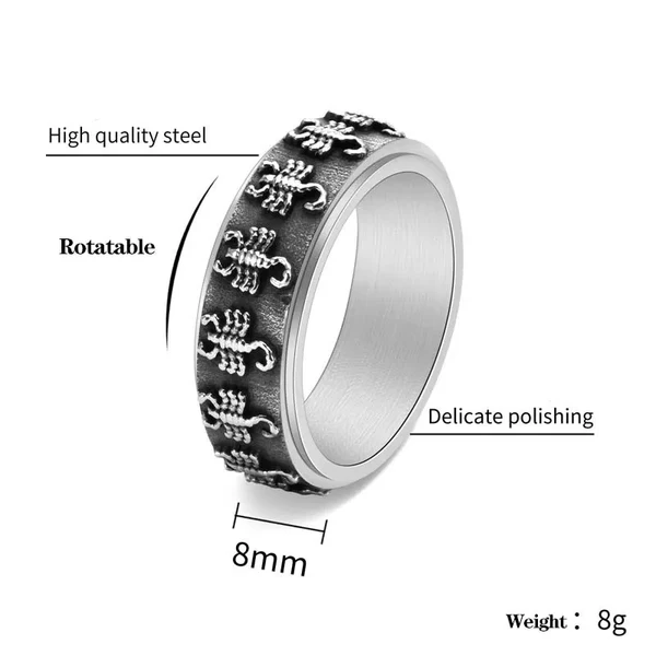 Vintage Scorpion Rotatable Ring