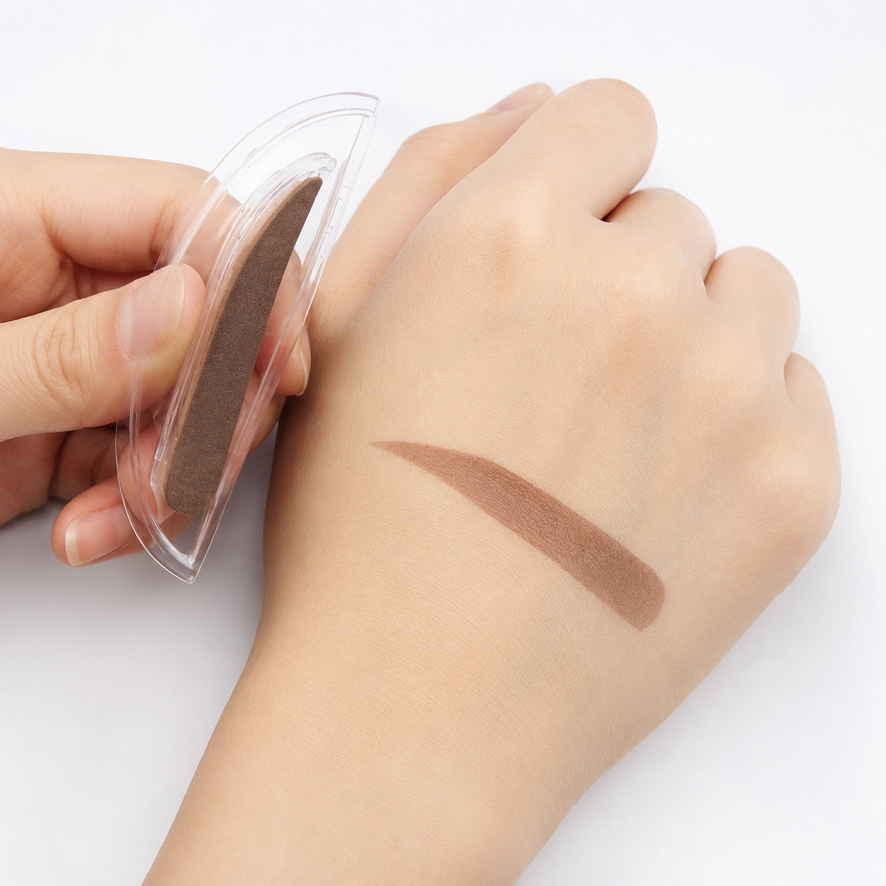 Different shaped eyebrow stamps