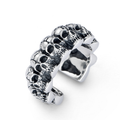 Sterling Silver Cluster Skull  Ring