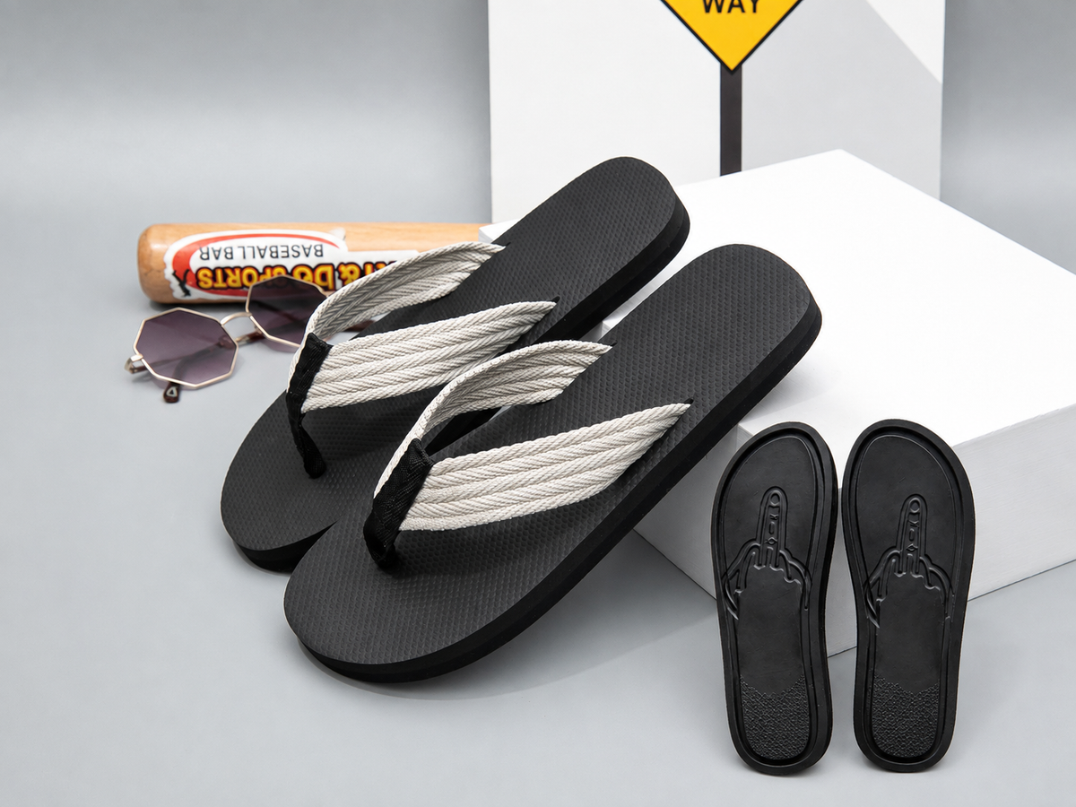 Novelty Footprint Flip-Flops