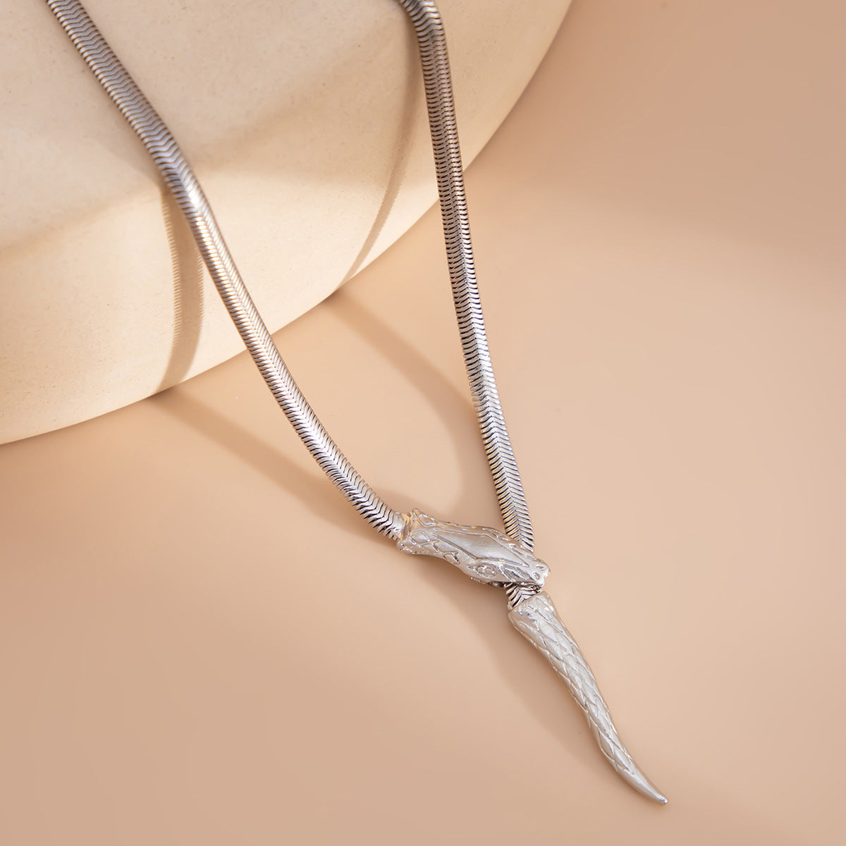 Snake bone necklace