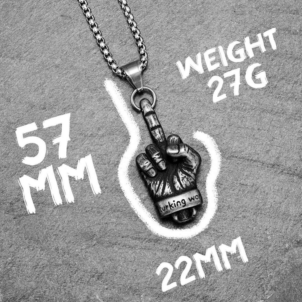 Middle Finger Necklace