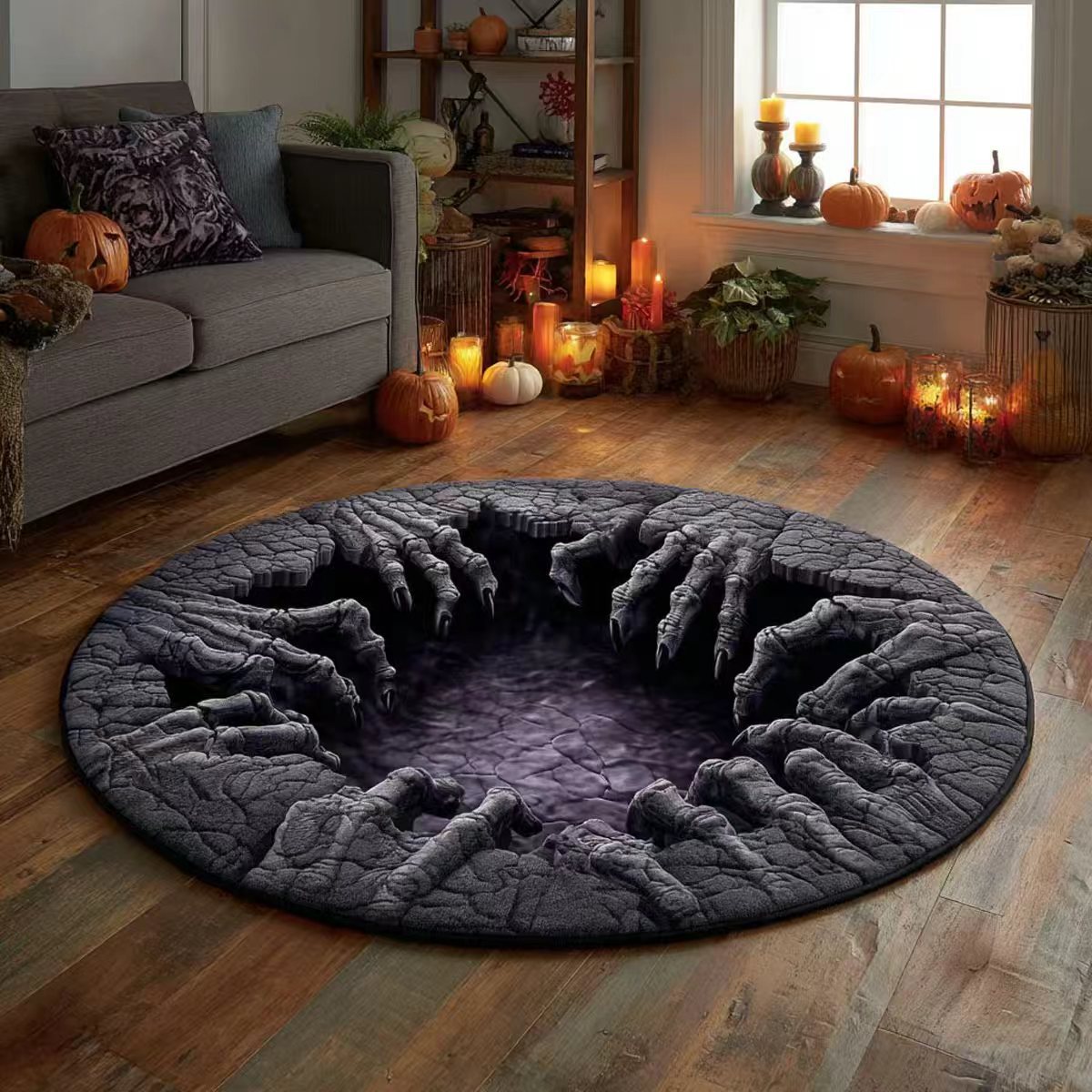 Halloween 3D Illusion Rug – Turn Your Floor Into a Spooky Scene