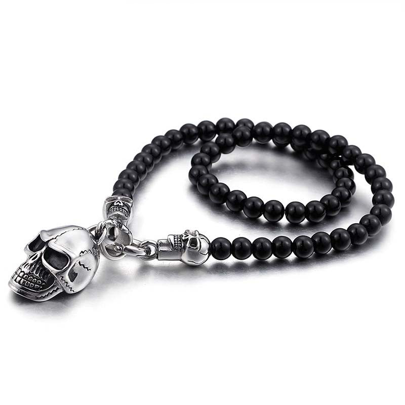 Smiling Skull Pendant Necklace