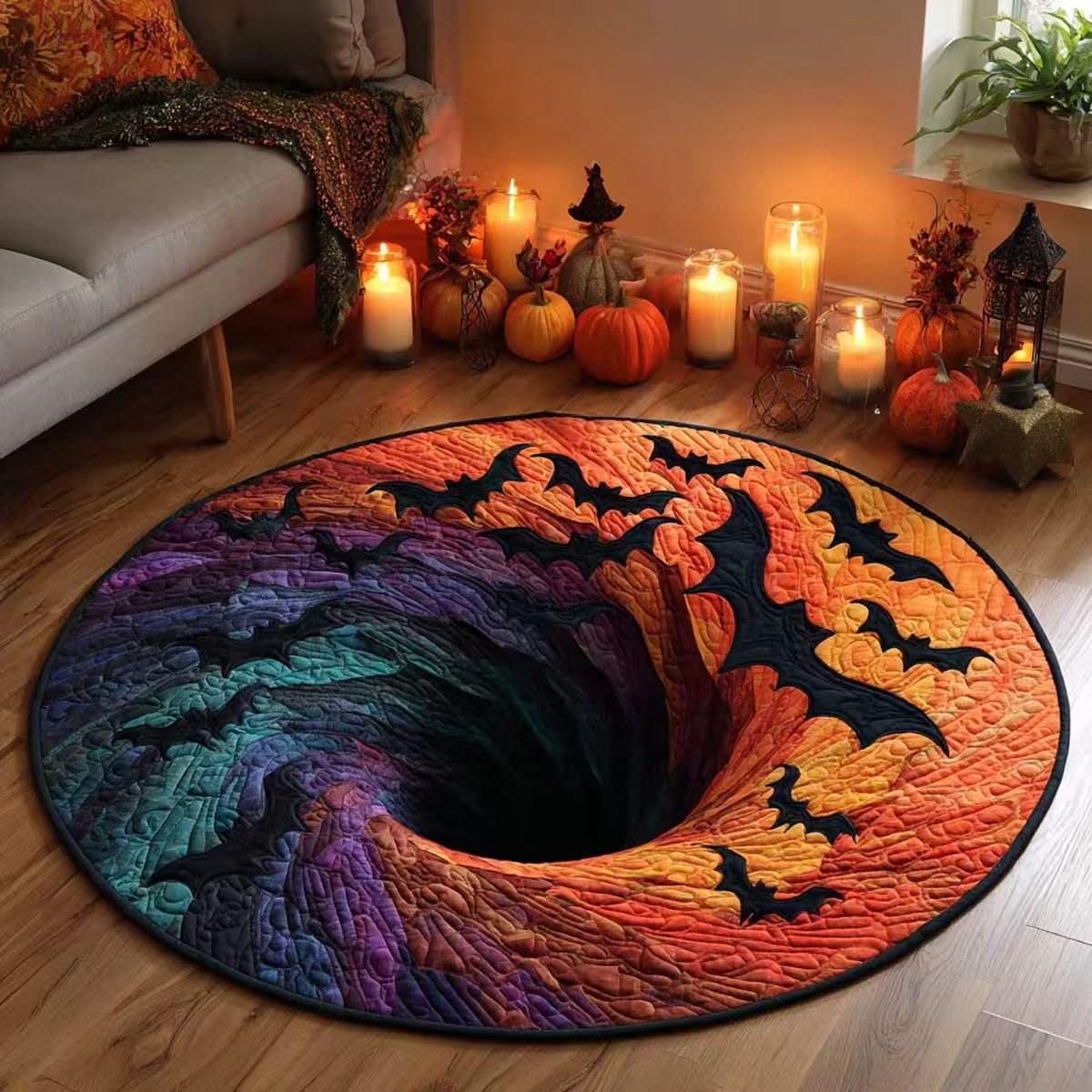 Halloween 3D Illusion Rug – Turn Your Floor Into a Spooky Scene