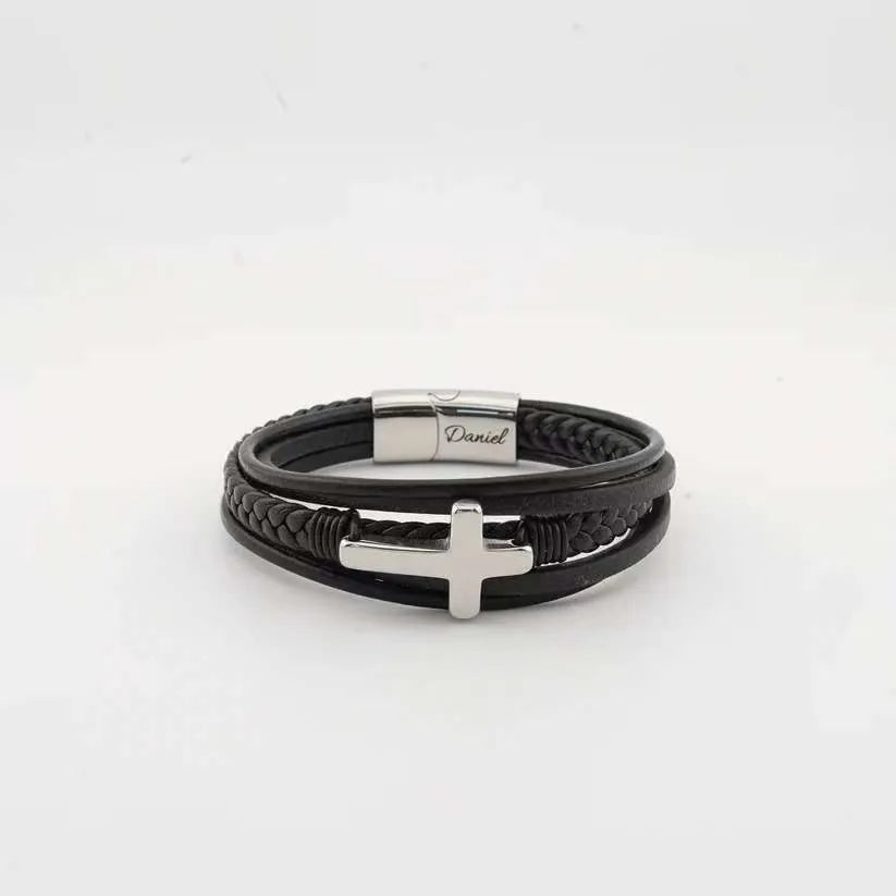 Grandson's Eternal Guardian Faith Bracelet