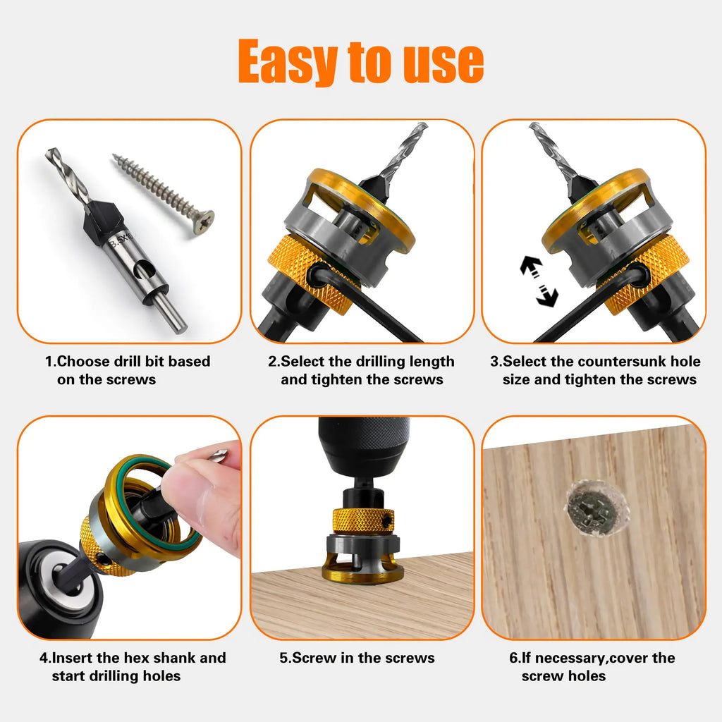 Drill &amp; Countersink in One Smooth Step