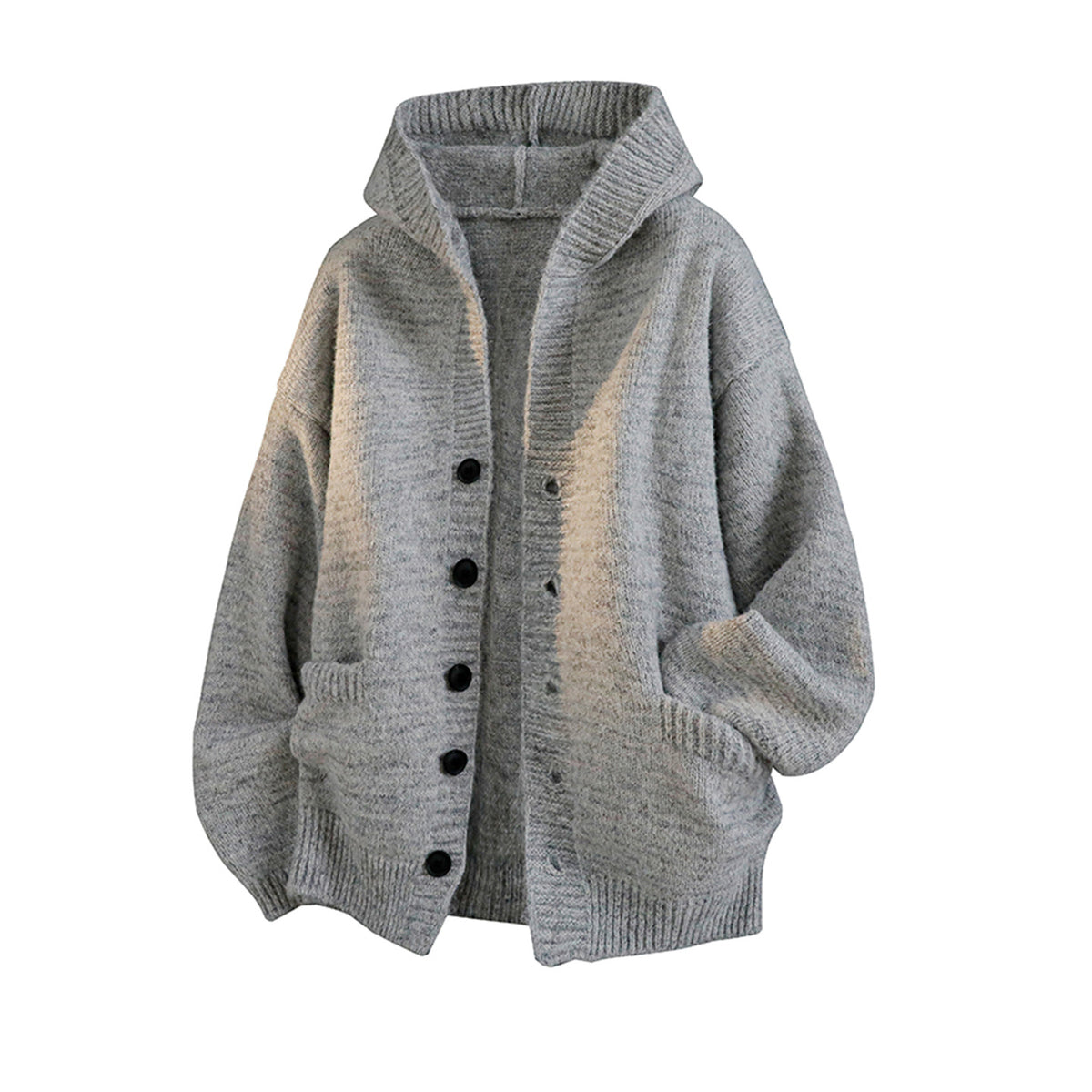 Men's Hooded Knit Cardigan