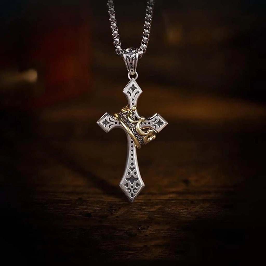 Crown Cross Pendant — Add a Bold Focal Point to Your Look
