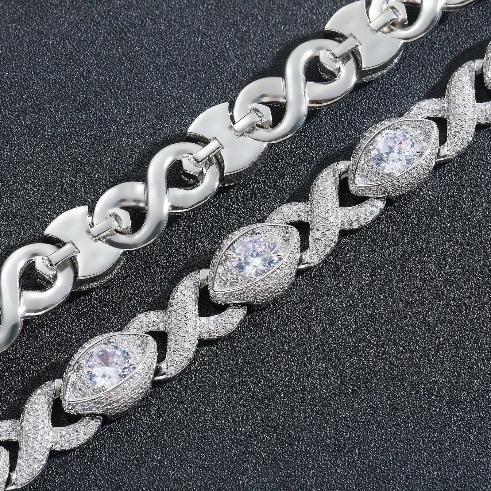 Infinity Eye Figure 8 Diamond Bracelet