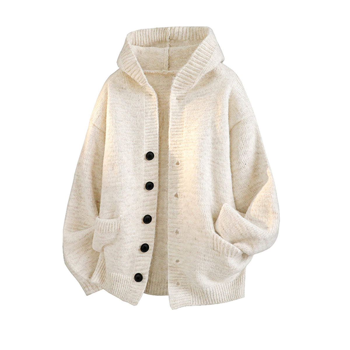 Men's Hooded Knit Cardigan