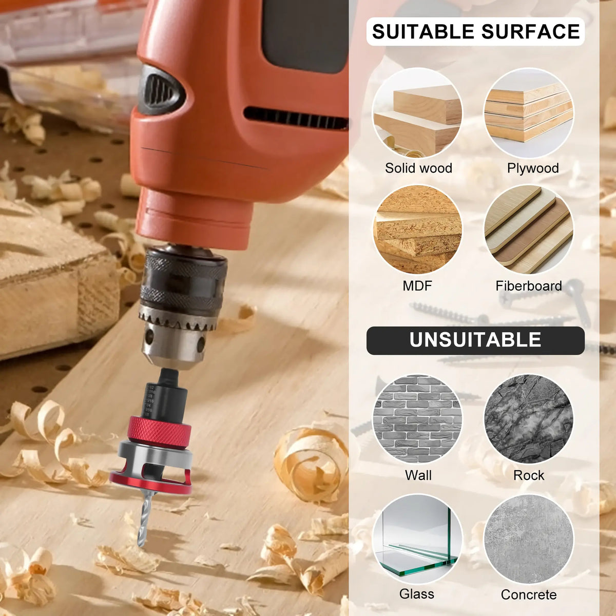 Drill &amp; Countersink in One Smooth Step
