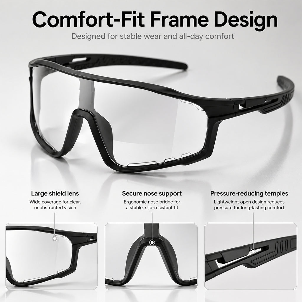 Photochromic Polarized Safety Glasses